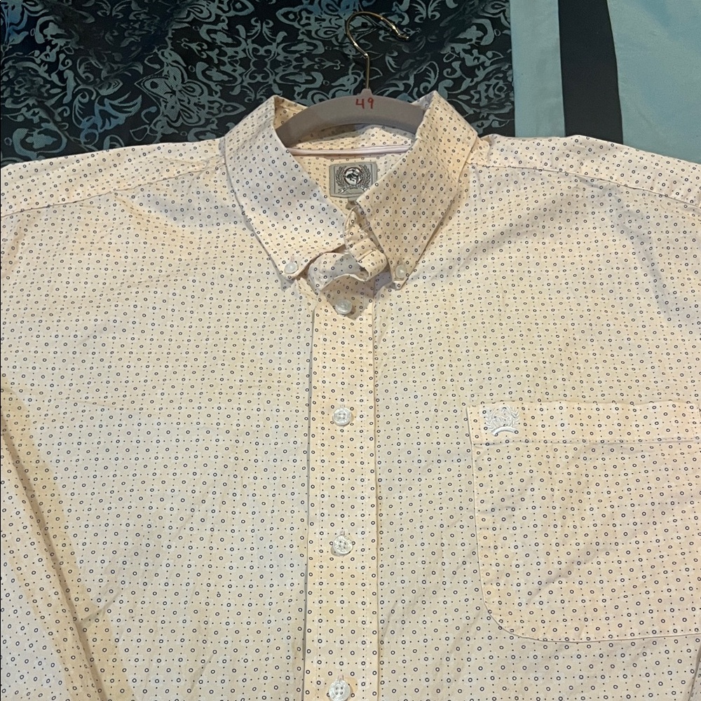 Cinch Light Tan Casual Button-Down Shirt - Picture 7 of 7
